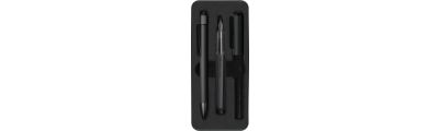 Faber-Castell Hexo matte black in gift box black Ballpoint pen and fountain pen M 