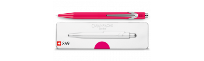 Caran d'Ache 849 POPLINE Fluorescent Pink Ballpoint Pen with Holder